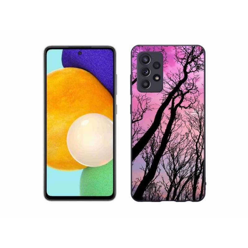 Gelový obal mmCase na mobil Samsung Galaxy A52s 5G - opadané stromy