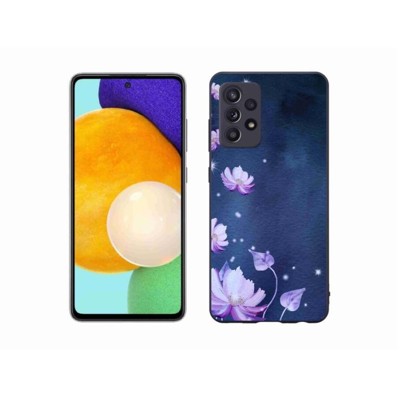 Gelový obal mmCase na mobil Samsung Galaxy A52s 5G - padající květy
