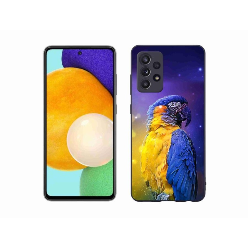 Gelový obal mmCase na mobil Samsung Galaxy A52s 5G - papoušek ara 1