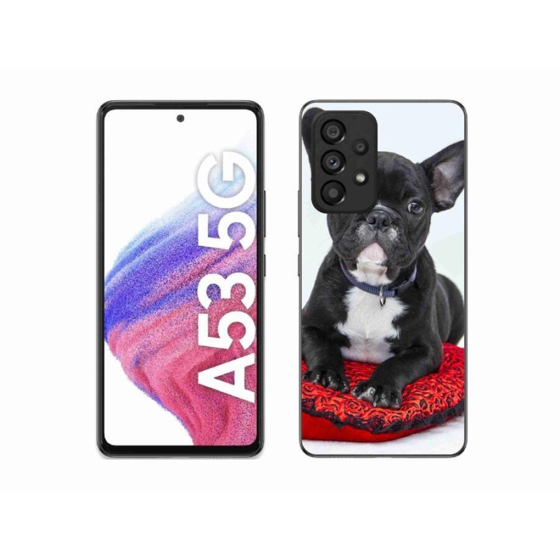 Gelový obal mmCase na mobil Samsung Galaxy A53 5G - buldok