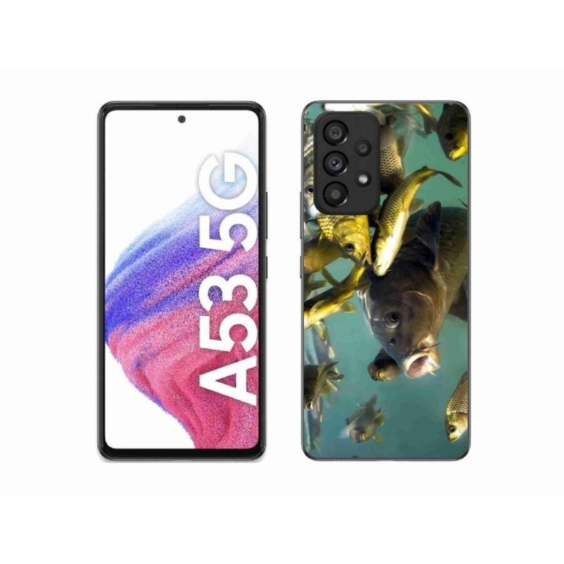 Gelový obal mmCase na mobil Samsung Galaxy A53 5G - hejno ryb