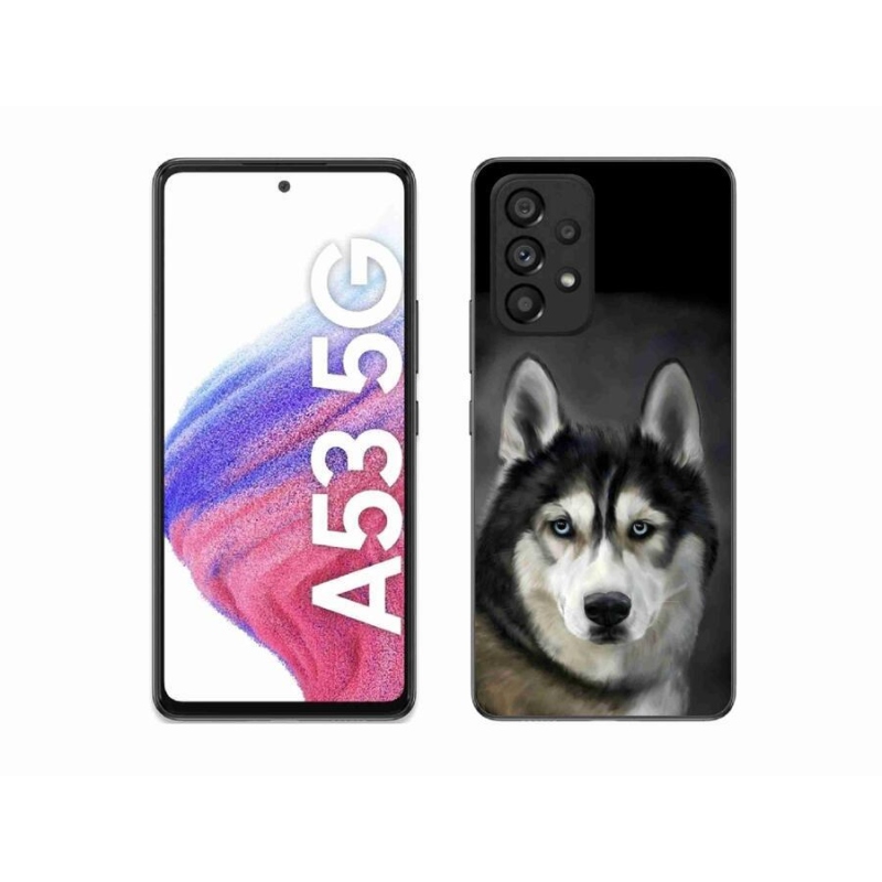 Gelový obal mmCase na mobil Samsung Galaxy A53 5G - husky
