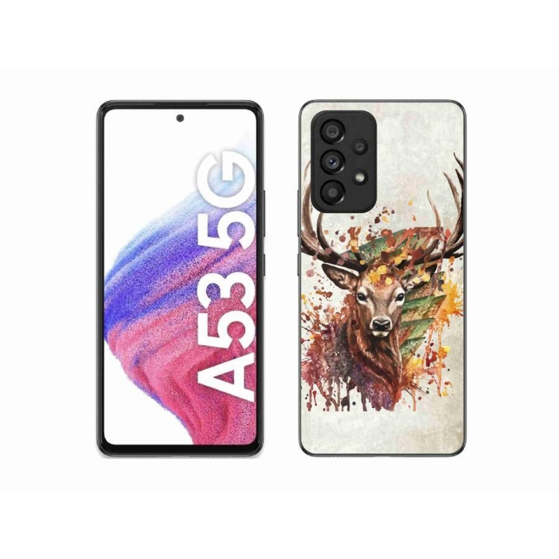 Gelový obal mmCase na mobil Samsung Galaxy A53 5G - jelen 1