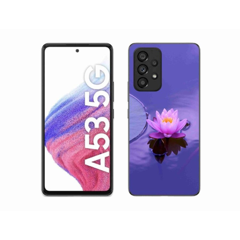 Gelový obal mmCase na mobil Samsung Galaxy A53 5G - květ na hladině