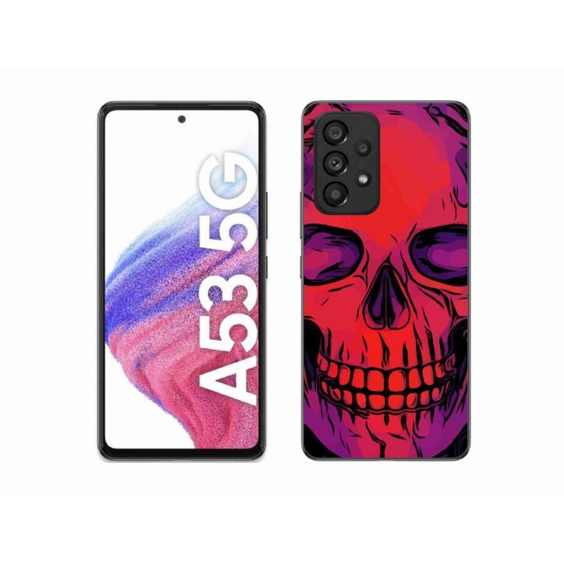 Gelový obal mmCase na mobil Samsung Galaxy A53 5G - lebka
