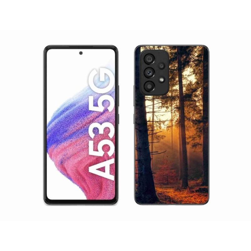 Gelový obal mmCase na mobil Samsung Galaxy A53 5G - les