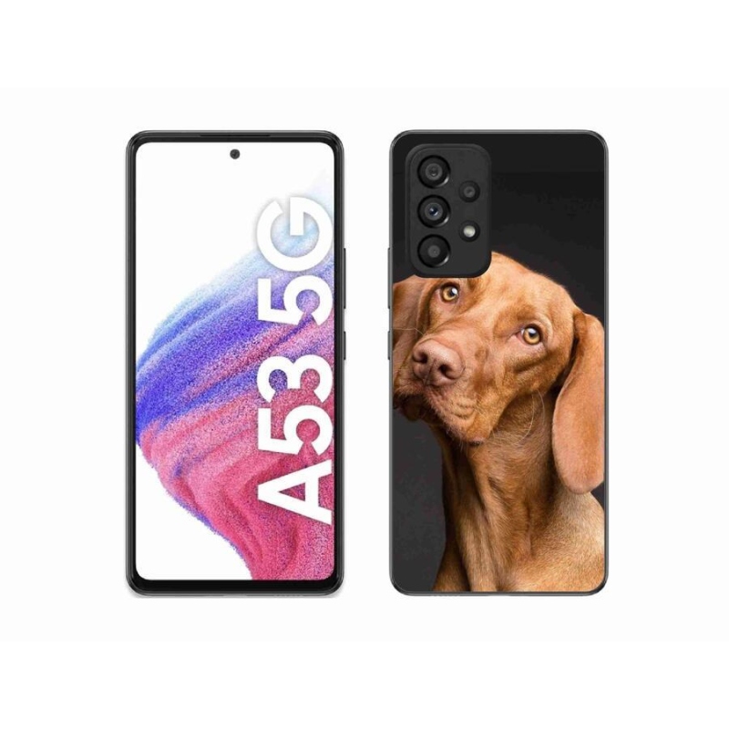 Gelový obal mmCase na mobil Samsung Galaxy A53 5G - maďarský ohař
