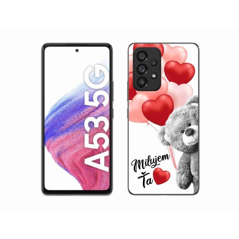 Gelový obal mmCase na mobil Samsung Galaxy A53 5G - milujem Ťa sk