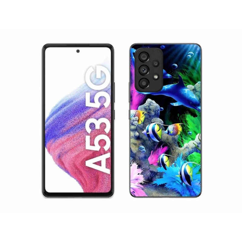 Gelový obal mmCase na mobil Samsung Galaxy A53 5G - mořský svět