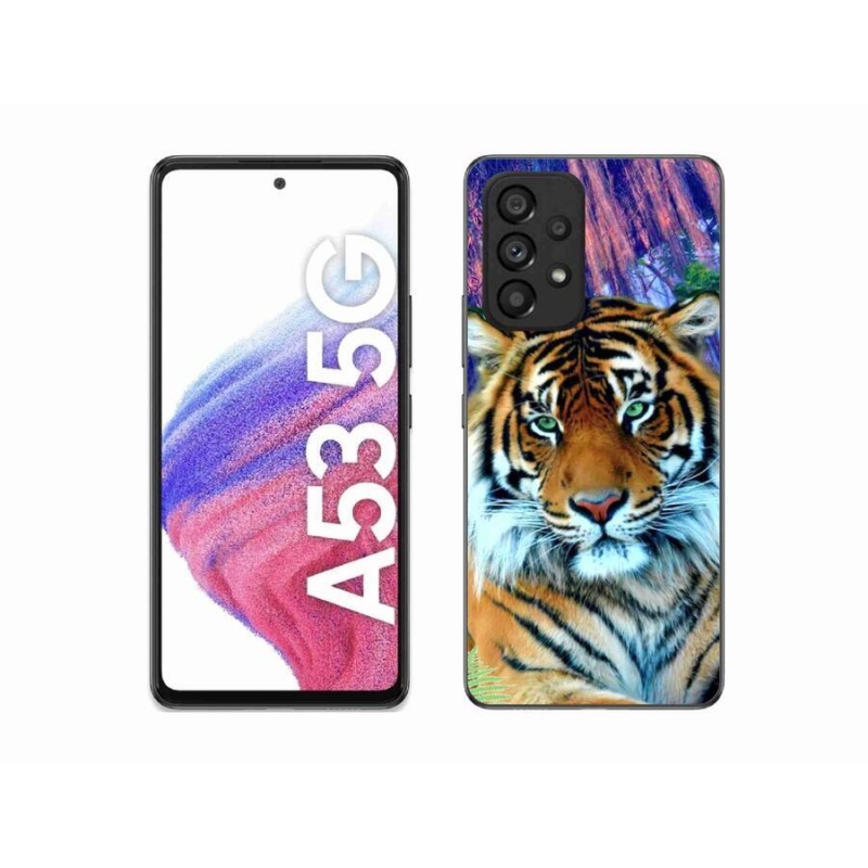 Gelový obal mmCase na mobil Samsung Galaxy A53 5G - tygr