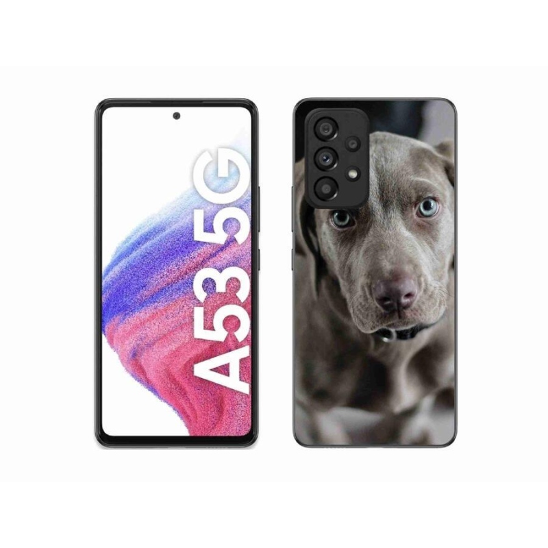 Gelový obal mmCase na mobil Samsung Galaxy A53 5G - výmarský ohař