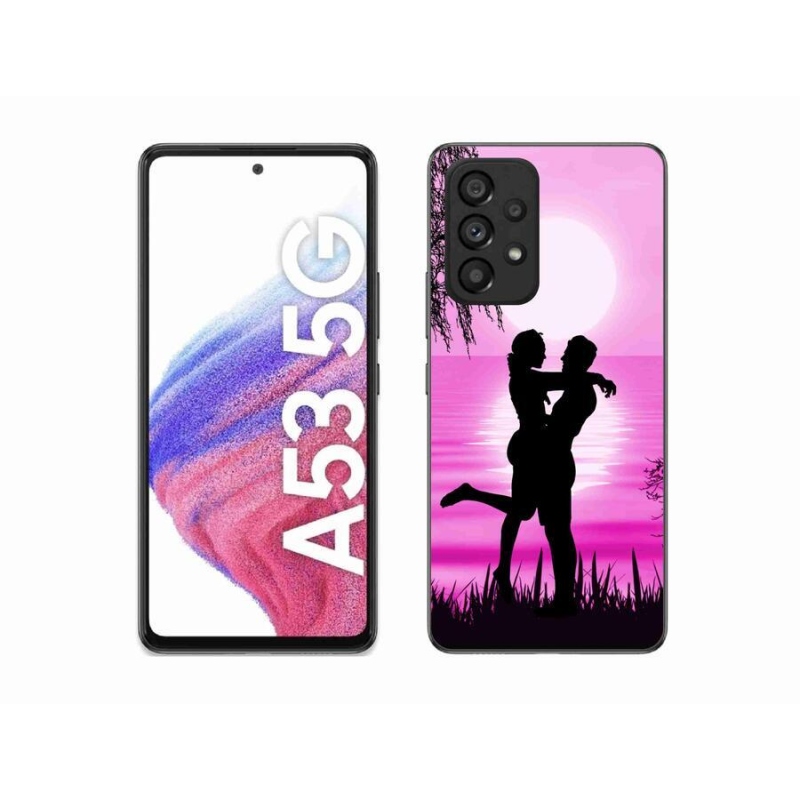 Gelový obal mmCase na mobil Samsung Galaxy A53 5G - západ slunce