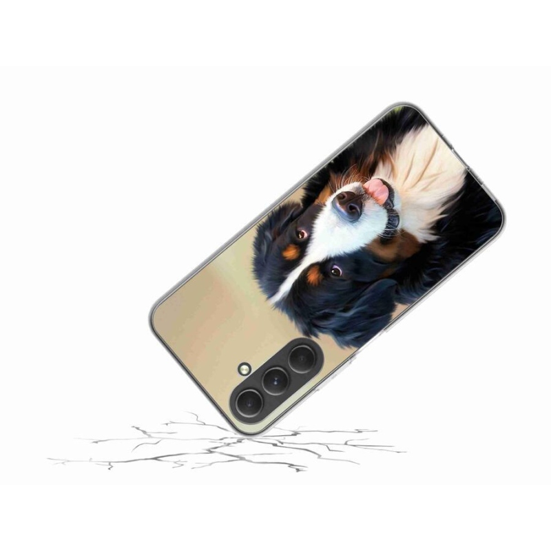Gelový obal mmCase na mobil Samsung Galaxy A54 5G - bernský salašnický pes