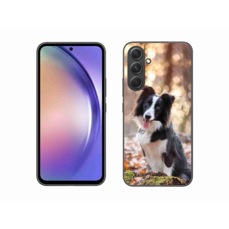 Gelový obal mmCase na mobil Samsung Galaxy A54 5G - border kolie 1