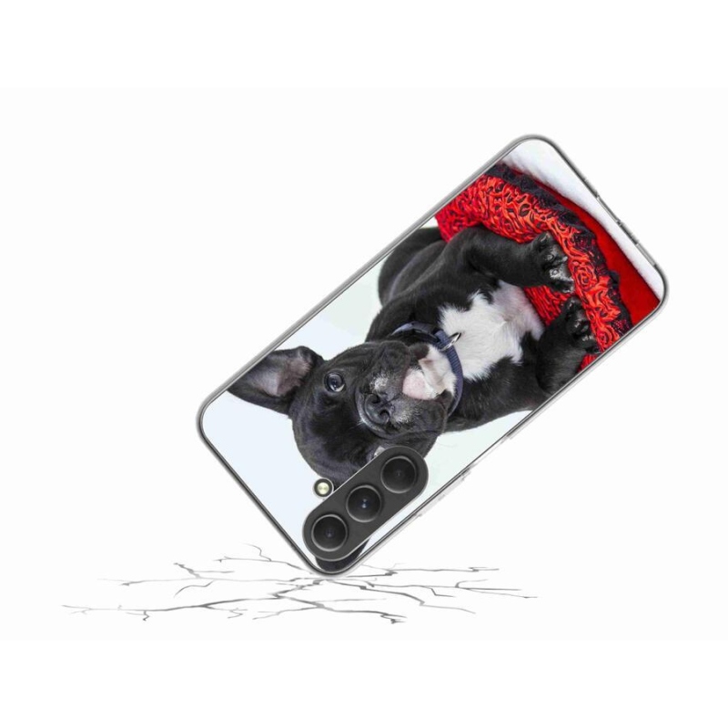 Gelový obal mmCase na mobil Samsung Galaxy A54 5G - buldok