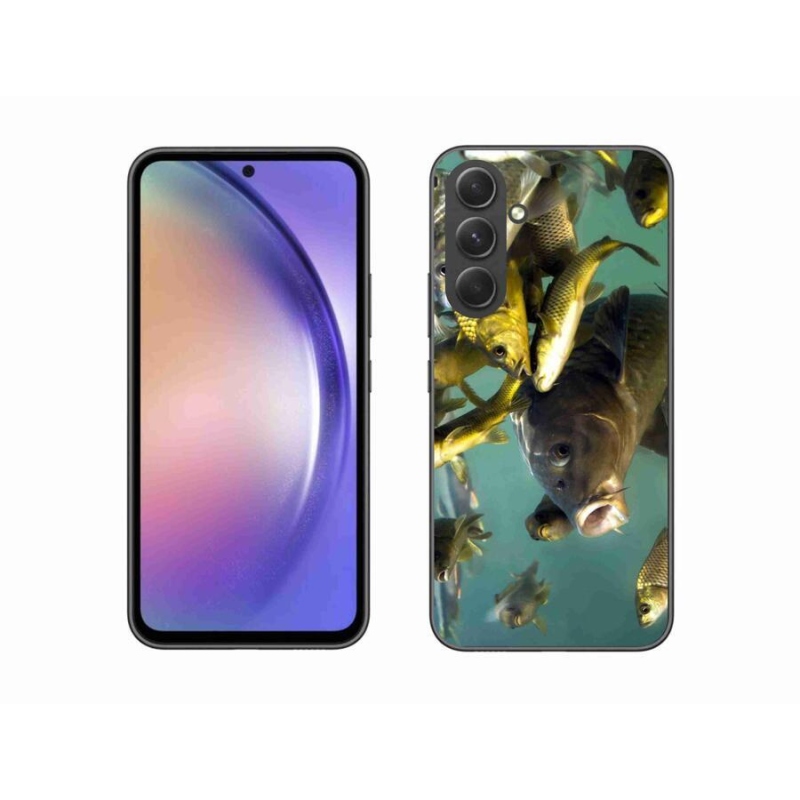 Gelový obal mmCase na mobil Samsung Galaxy A54 5G - hejno ryb