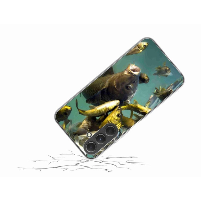 Gelový obal mmCase na mobil Samsung Galaxy A54 5G - hejno ryb
