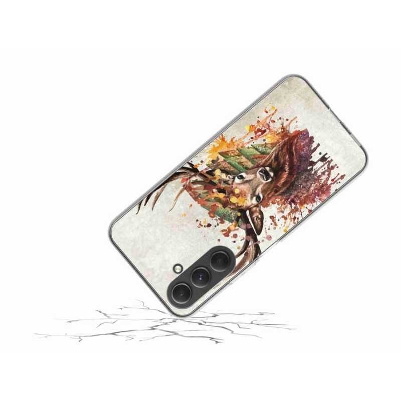 Gelový obal mmCase na mobil Samsung Galaxy A54 5G - jelen 1