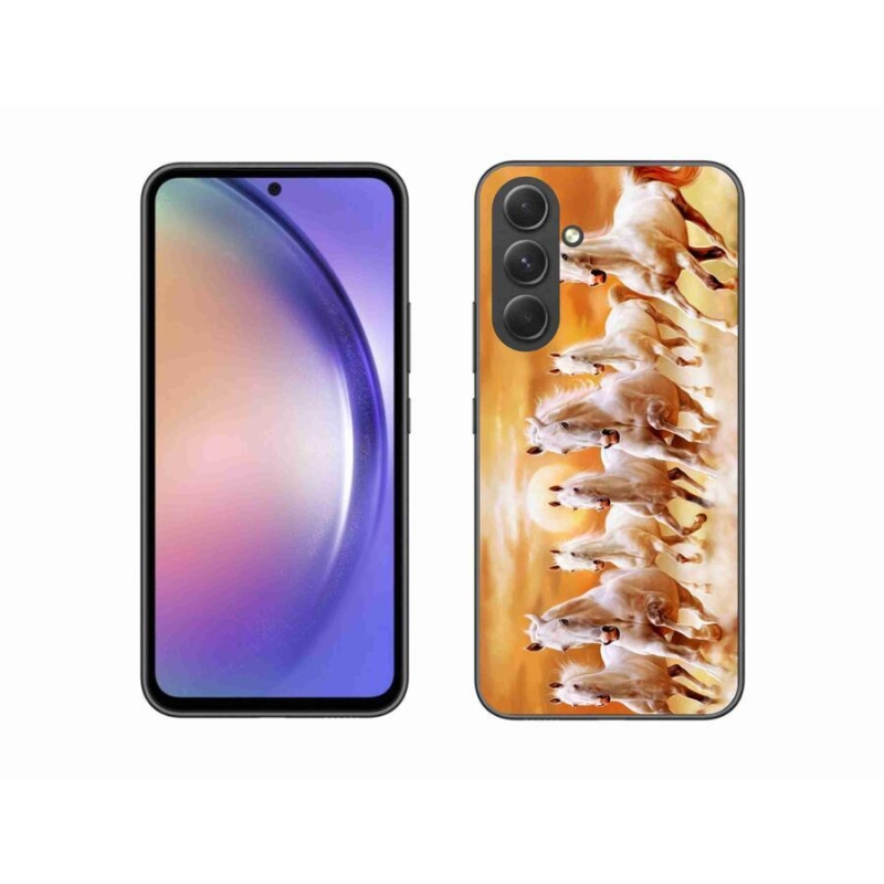 Gelový obal mmCase na mobil Samsung Galaxy A54 5G - koně 2