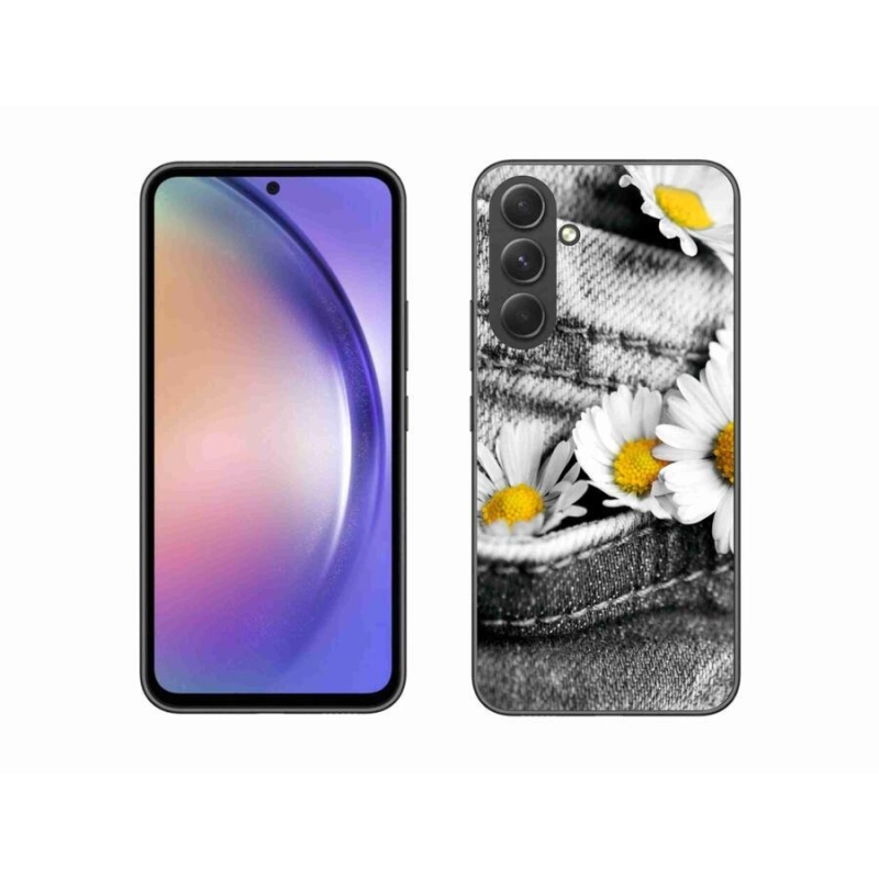Gelový obal mmCase na mobil Samsung Galaxy A54 5G - kopretiny