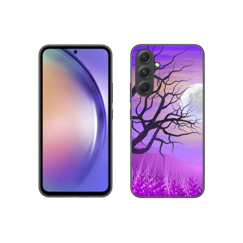 Gelový obal mmCase na mobil Samsung Galaxy A54 5G - kreslený opadaný strom