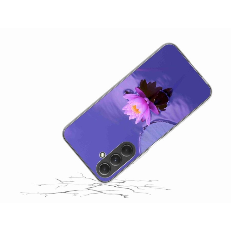 Gelový obal mmCase na mobil Samsung Galaxy A54 5G - květ na hladině