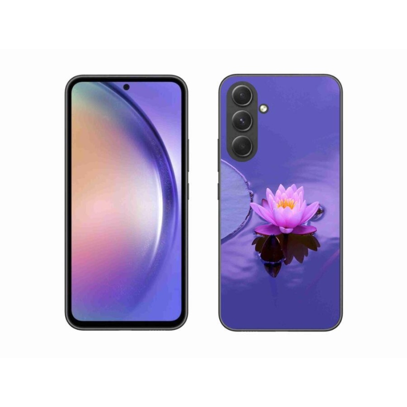 Gelový obal mmCase na mobil Samsung Galaxy A54 5G - květ na hladině