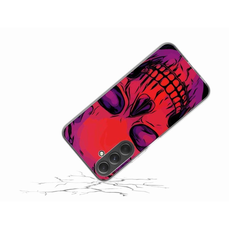 Gelový obal mmCase na mobil Samsung Galaxy A54 5G - lebka