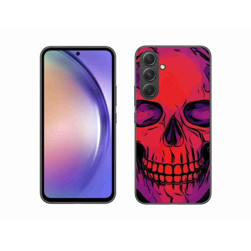 Gelový obal mmCase na mobil Samsung Galaxy A54 5G - lebka