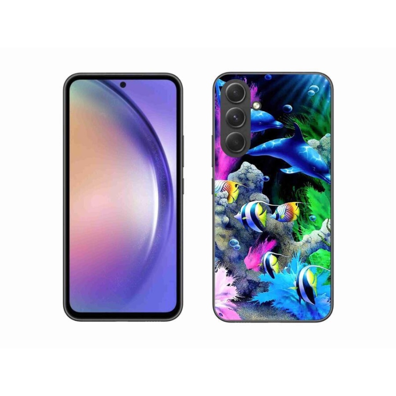 Gelový obal mmCase na mobil Samsung Galaxy A54 5G - mořský svět