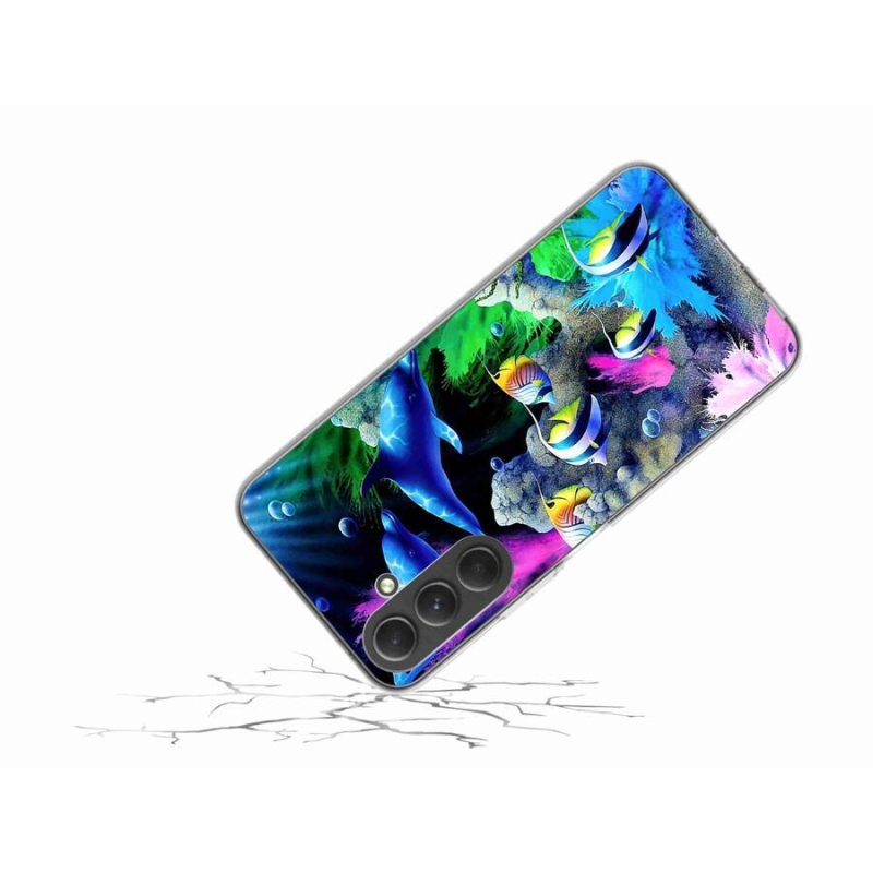 Gelový obal mmCase na mobil Samsung Galaxy A54 5G - mořský svět