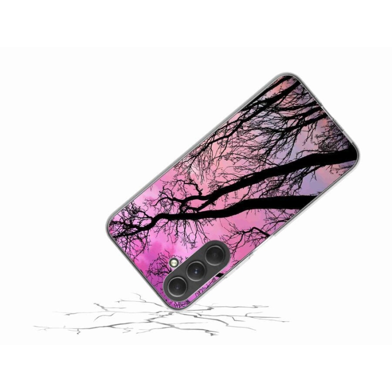 Gelový obal mmCase na mobil Samsung Galaxy A54 5G - opadané stromy