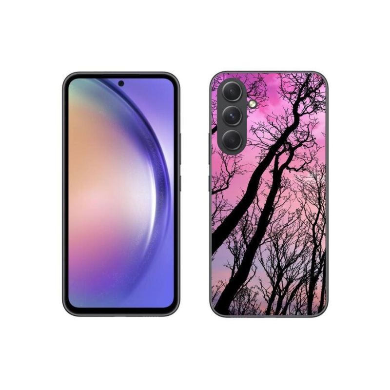 Gelový obal mmCase na mobil Samsung Galaxy A54 5G - opadané stromy