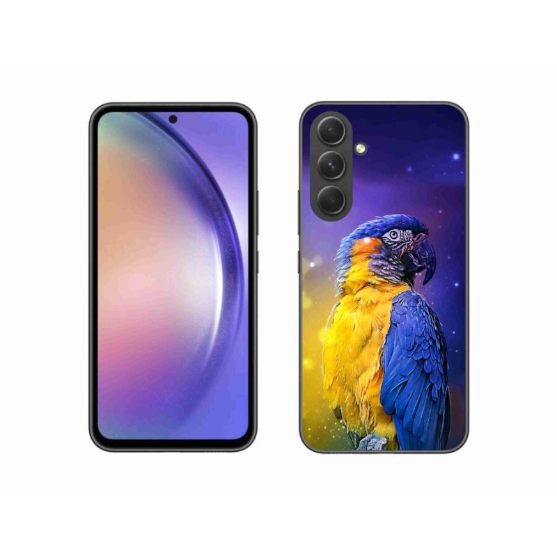 Gelový obal mmCase na mobil Samsung Galaxy A54 5G - papoušek ara 1