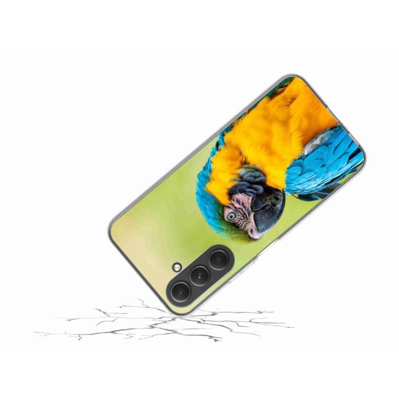 Gelový obal mmCase na mobil Samsung Galaxy A54 5G - papoušek ara 2