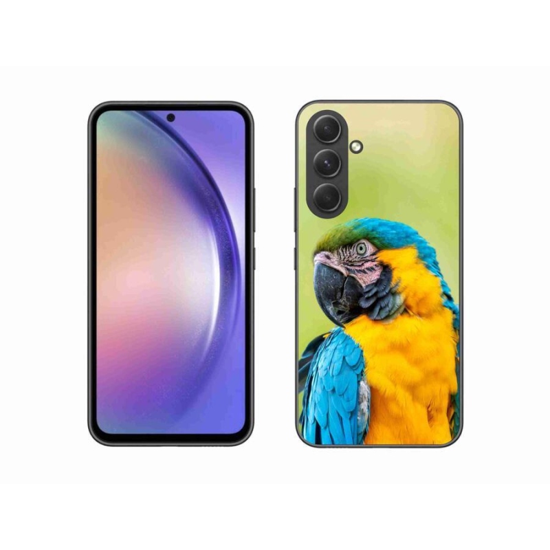 Gelový obal mmCase na mobil Samsung Galaxy A54 5G - papoušek ara 2