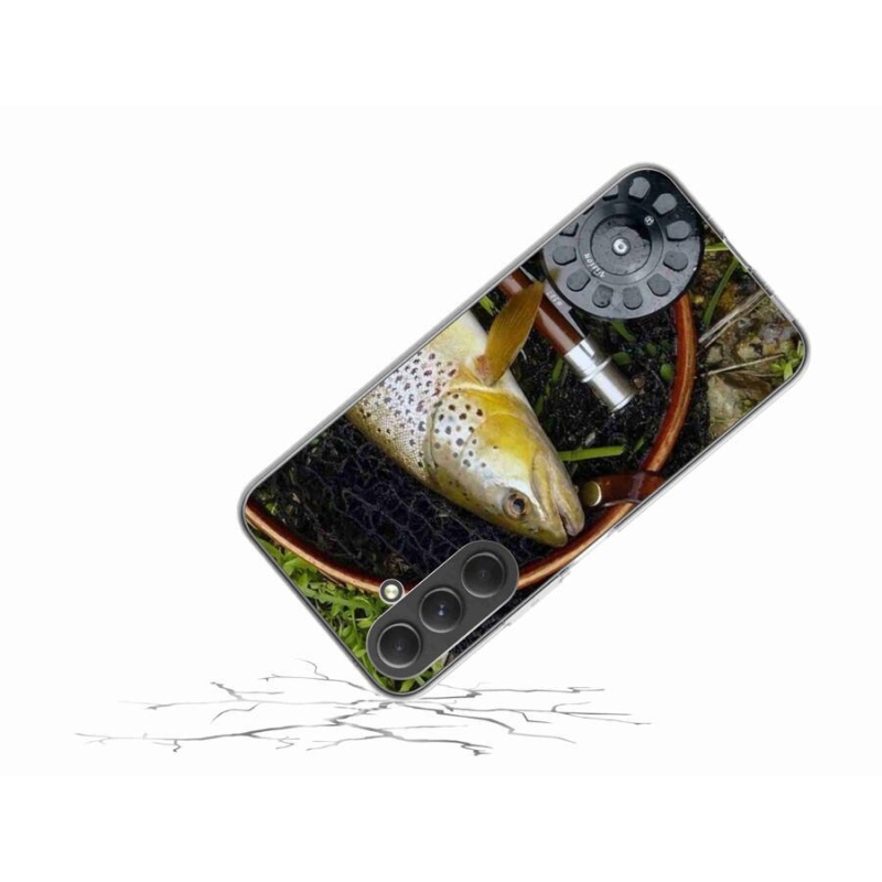 Gelový obal mmCase na mobil Samsung Galaxy A54 5G - pstruh 2