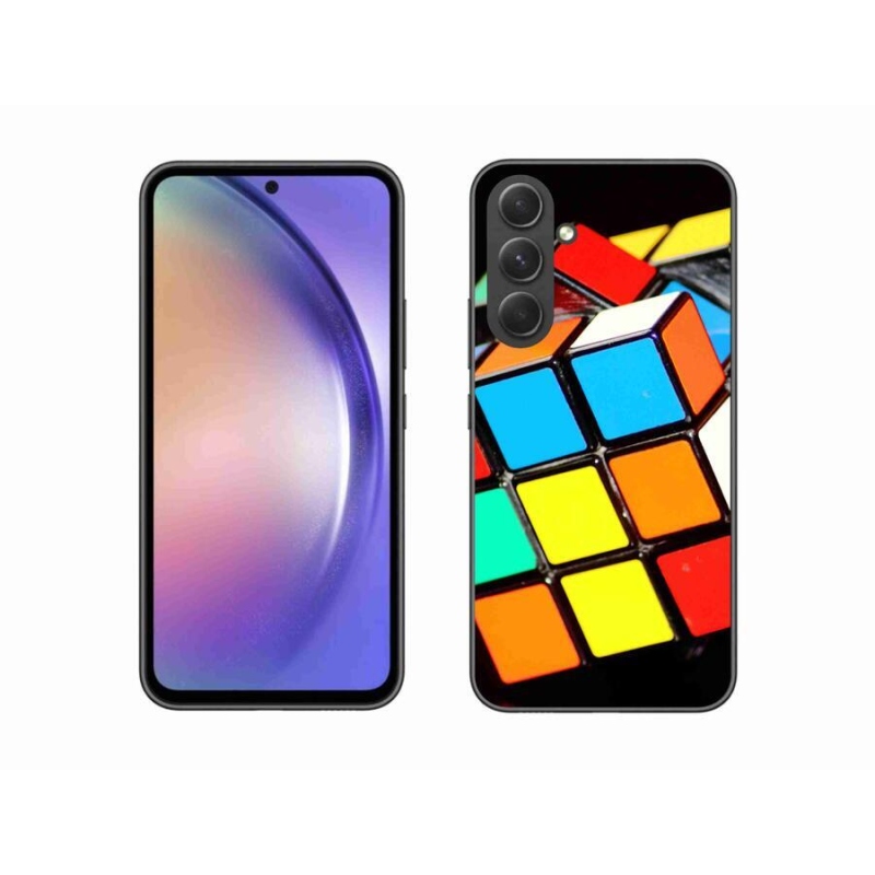Gelový obal mmCase na mobil Samsung Galaxy A54 5G - rubikova kostka