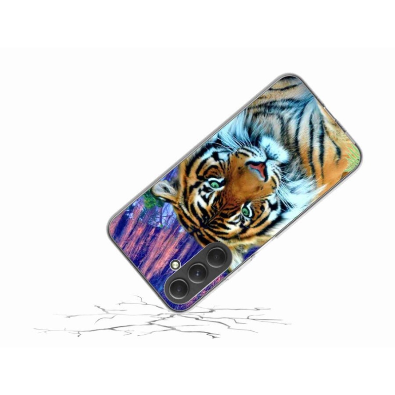 Gelový obal mmCase na mobil Samsung Galaxy A54 5G - tygr