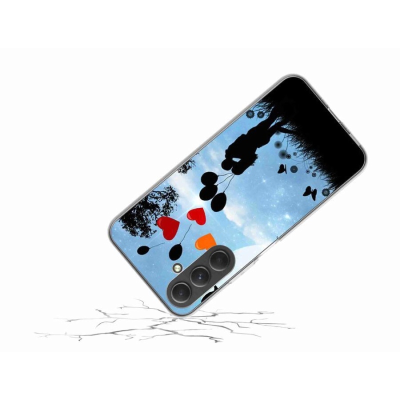 Gelový obal mmCase na mobil Samsung Galaxy A54 5G - zamilovaný pár