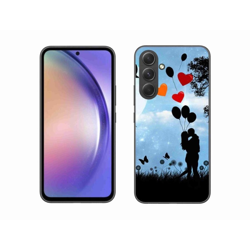 Gelový obal mmCase na mobil Samsung Galaxy A54 5G - zamilovaný pár