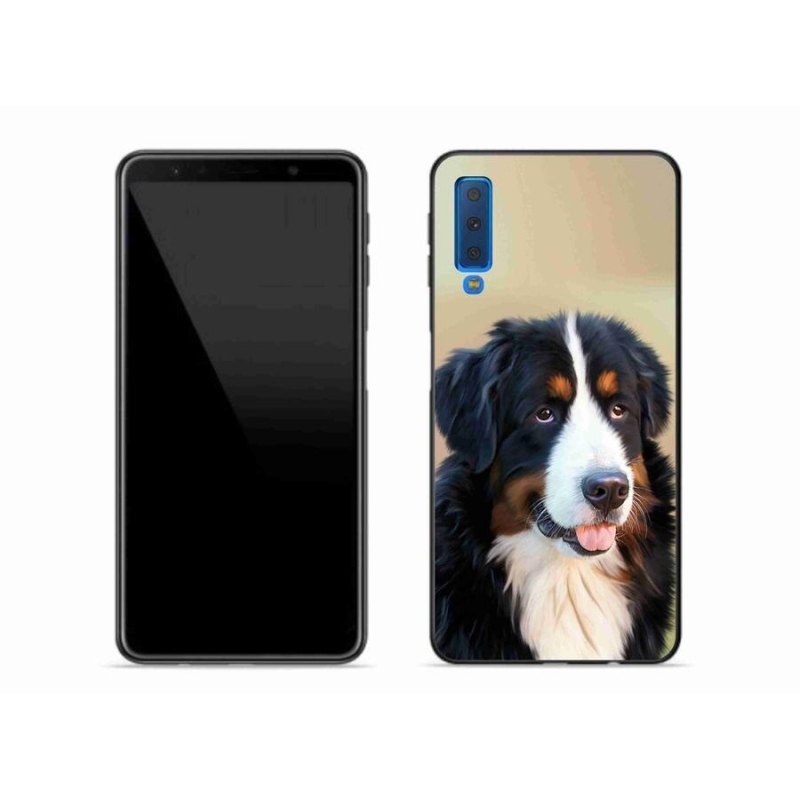 Gelový obal mmCase na mobil Samsung Galaxy A7 (2018) - bernský salašnický pes