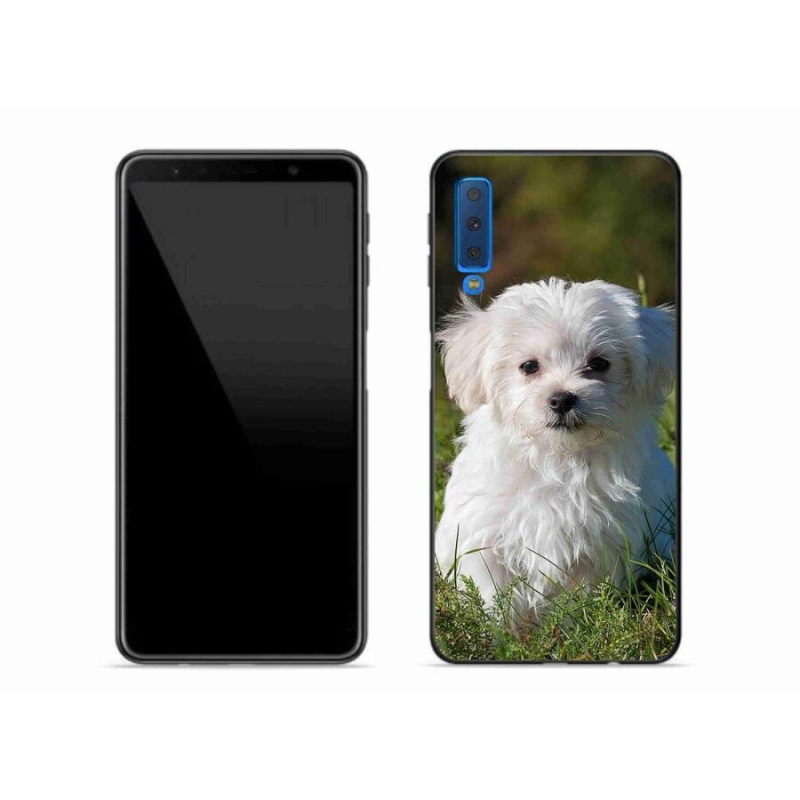 Gelový obal mmCase na mobil Samsung Galaxy A7 (2018) - bišonek