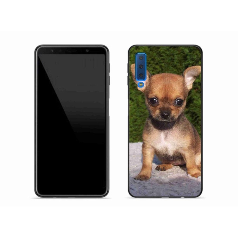 Gelový obal mmCase na mobil Samsung Galaxy A7 (2018) - čivava 3