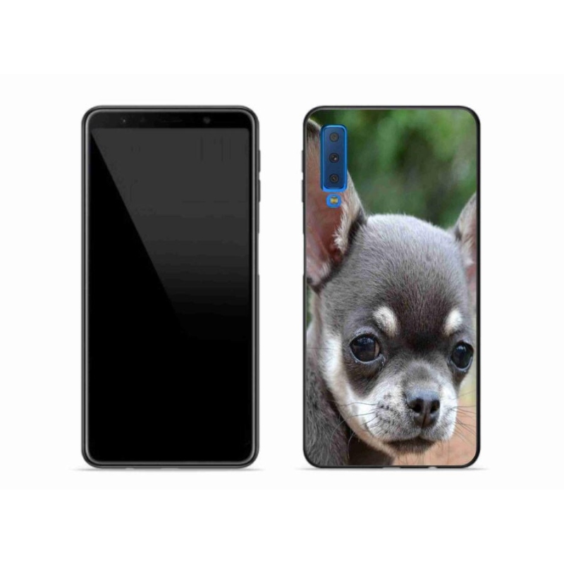 Gelový obal mmCase na mobil Samsung Galaxy A7 (2018) - čivava