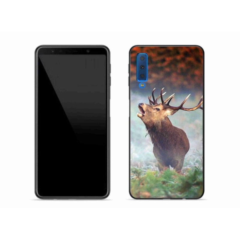 Gelový obal mmCase na mobil Samsung Galaxy A7 (2018) - jelen 2