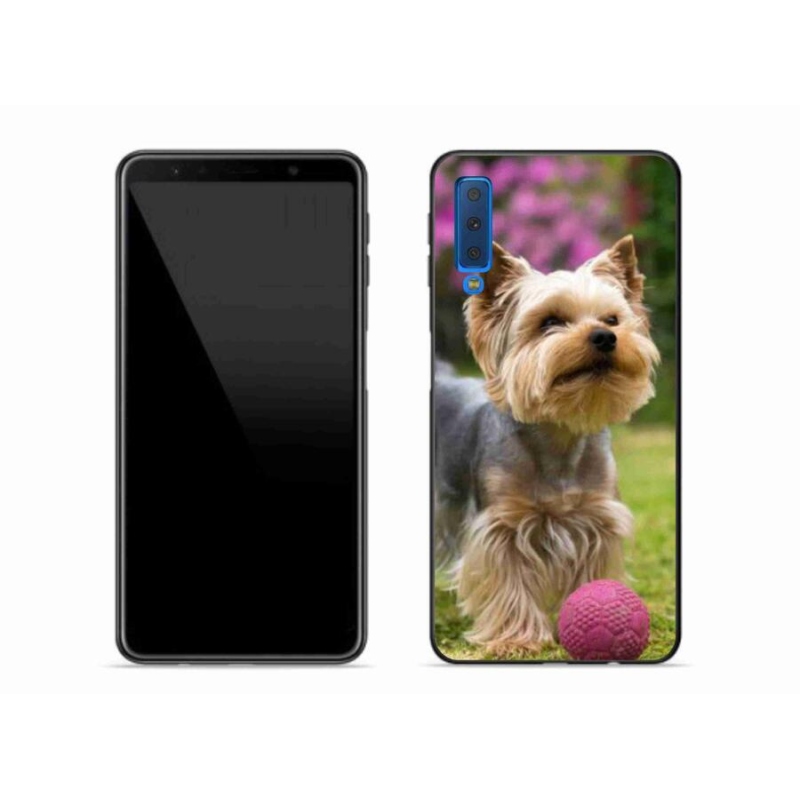 Gelový obal mmCase na mobil Samsung Galaxy A7 (2018) - jorkšír 4