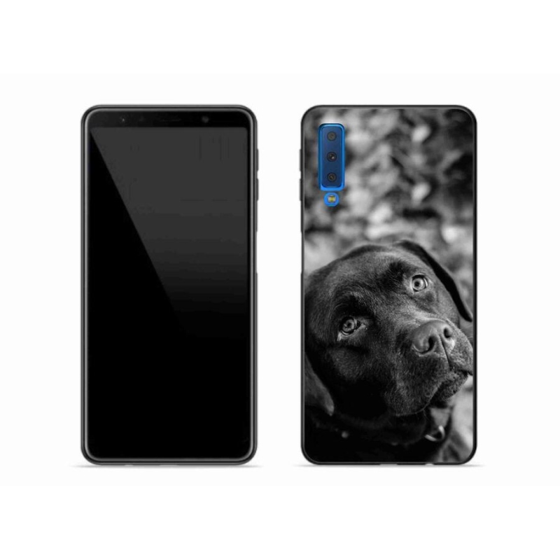 Gelový obal mmCase na mobil Samsung Galaxy A7 (2018) - labrador