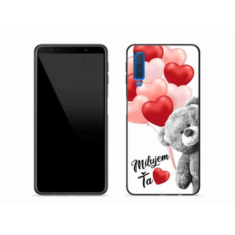 Gelový obal mmCase na mobil Samsung Galaxy A7 (2018) - milujem Ťa sk