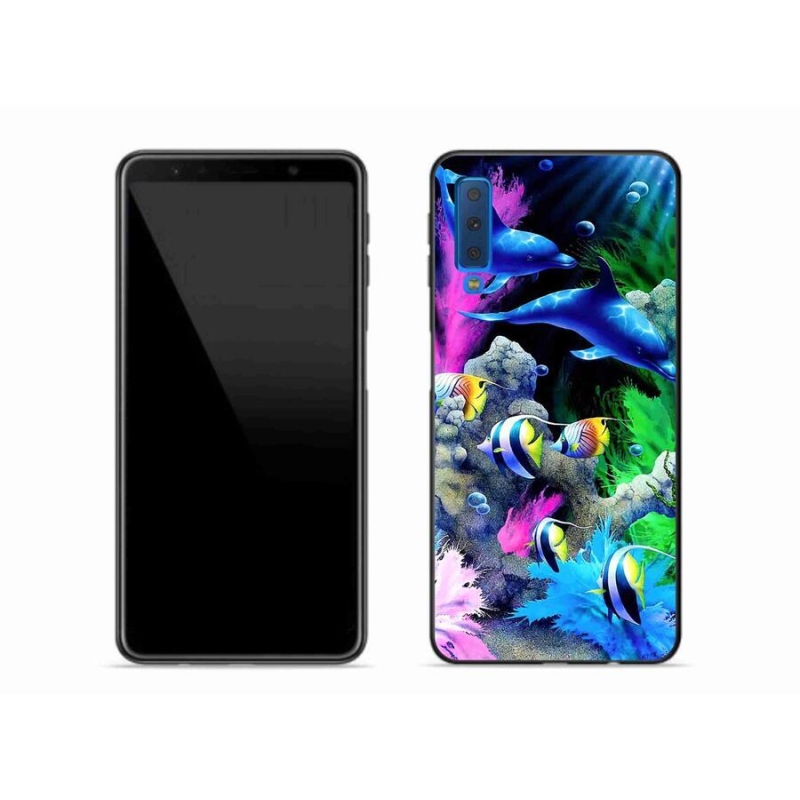 Gelový obal mmCase na mobil Samsung Galaxy A7 (2018) - mořský svět